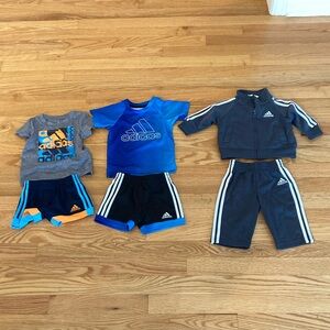 Lot of matching Adidas outfits.  Excellent condition.